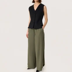 Shirley Drawstring Wide Leg Trousers