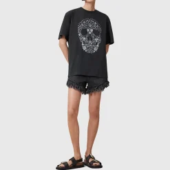 New ALLSAINTS Shkull Logo Boyfriend T-Shirt