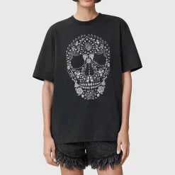 New ALLSAINTS Shkull Logo Boyfriend T-Shirt
