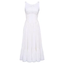 Sienna Bow Lace Up Dress