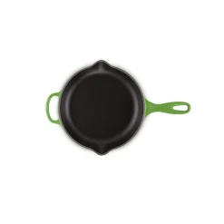New LE CREUSET Signature Cast Iron Frying Pan With Metal Handle 23cm