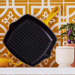 New LE CREUSET Signature Cast Iron Square Grillit® 26cm