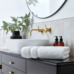 Signum Combed Cotton Towel White