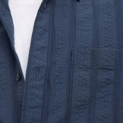 Best SELECTED HOMME Silas Seersucker Striped Shirt