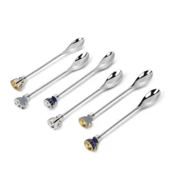 Sale NEWBRIDGE SILVERWARE Silver & Gold Plated Tea Spoon, Set of Six