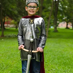 Hot GREAT PRETENDERS Silver Knight with Cape Two-Piece Set