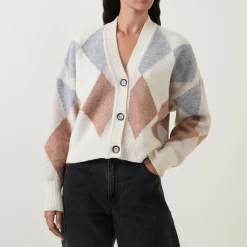 Fashion BARBOUR Silvia Diamond Jacquard Cardigan