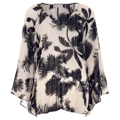 Fashion PHASE EIGHT Simi Palm Filcoupe Blouse