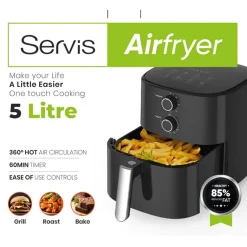 Single  Drawer 5L 1550W  Air Fryer