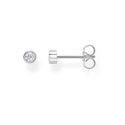 Best THOMAS SABO Single Ear Stud White Stone Silver