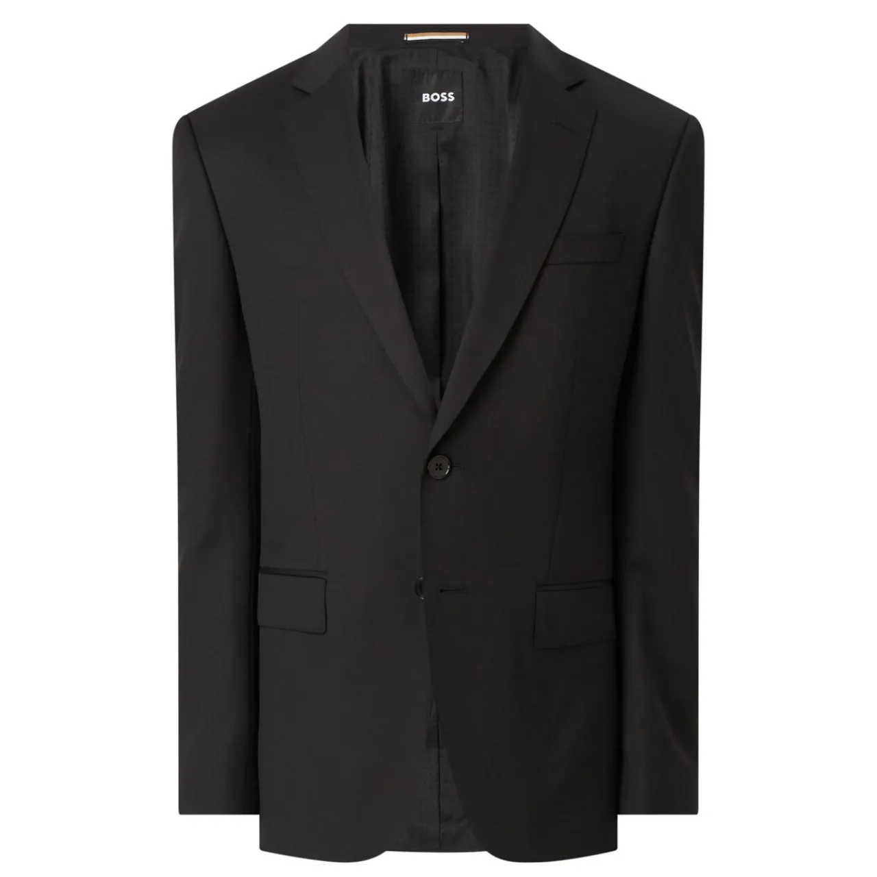 Hot BOSS Single-Breasted Wool Jacket