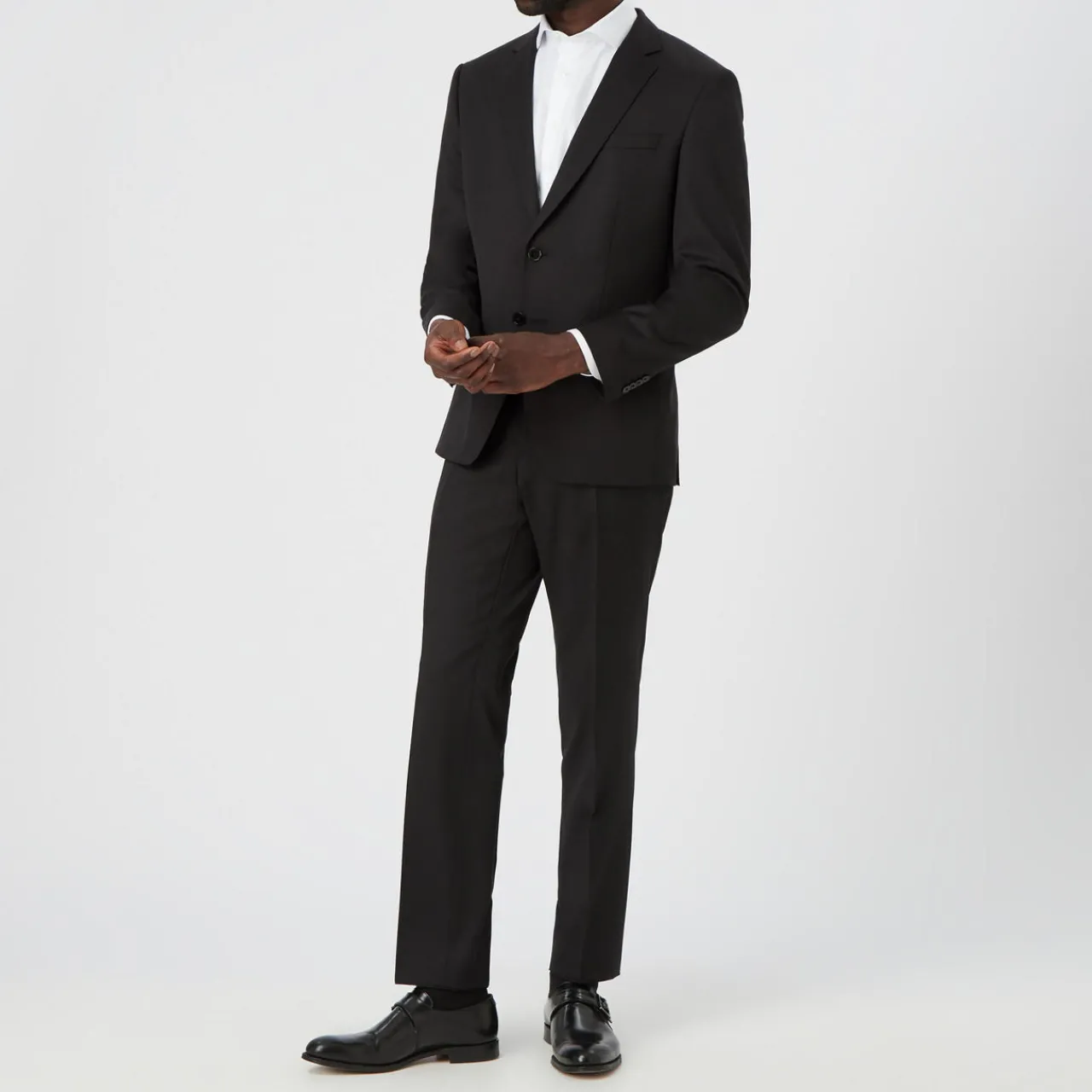 Hot BOSS Single-Breasted Wool Jacket