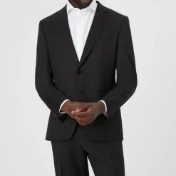 Hot BOSS Single-Breasted Wool Jacket