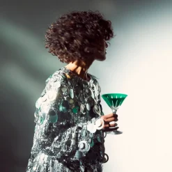 Six-Piece New Year Firework Martini Glass Set