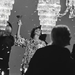 Six-Piece New Year Firework Martini Glass Set