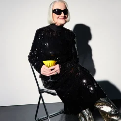 Six-Piece New Year Firework Martini Glass Set