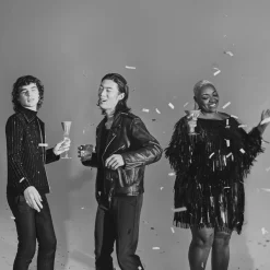 Six-Piece New Year Firework Martini Glass Set