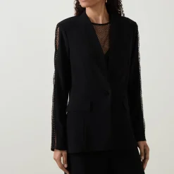 Sale JOSEPH RIBKOFF Sleeve-Embellished Single-Breasted Blazer