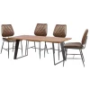 Smithfield Dining Table and Four Isabella Brown Chairs