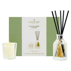 Sale MADEBYZEN Smoked Wood & Amber Riad Collection Gift Set