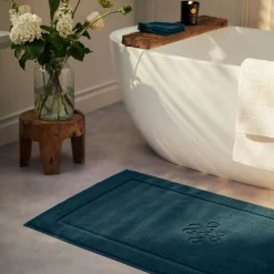 Smooth Bathmat Petrol 70x120cm