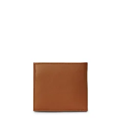 Smooth Leather Billfold Coin Wallet