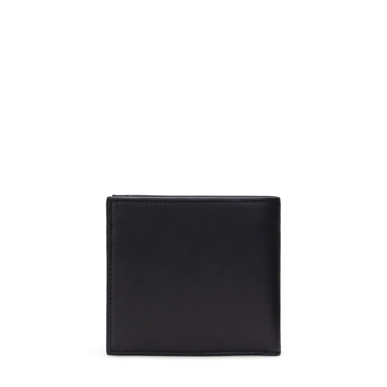 Smooth Leather Billfold Coin Wallet