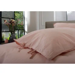 Soft Textured Duvet Set Pink