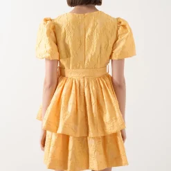 Sol Floral Jacquard Mini Dress