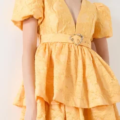 Sol Floral Jacquard Mini Dress