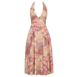 Solada Printed Halter Sundress