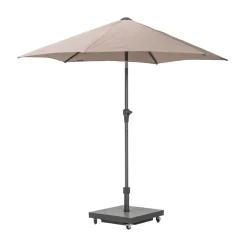 Discount CASEYS FURNITURE Soldano Parasol & Base Taupe 2.5m