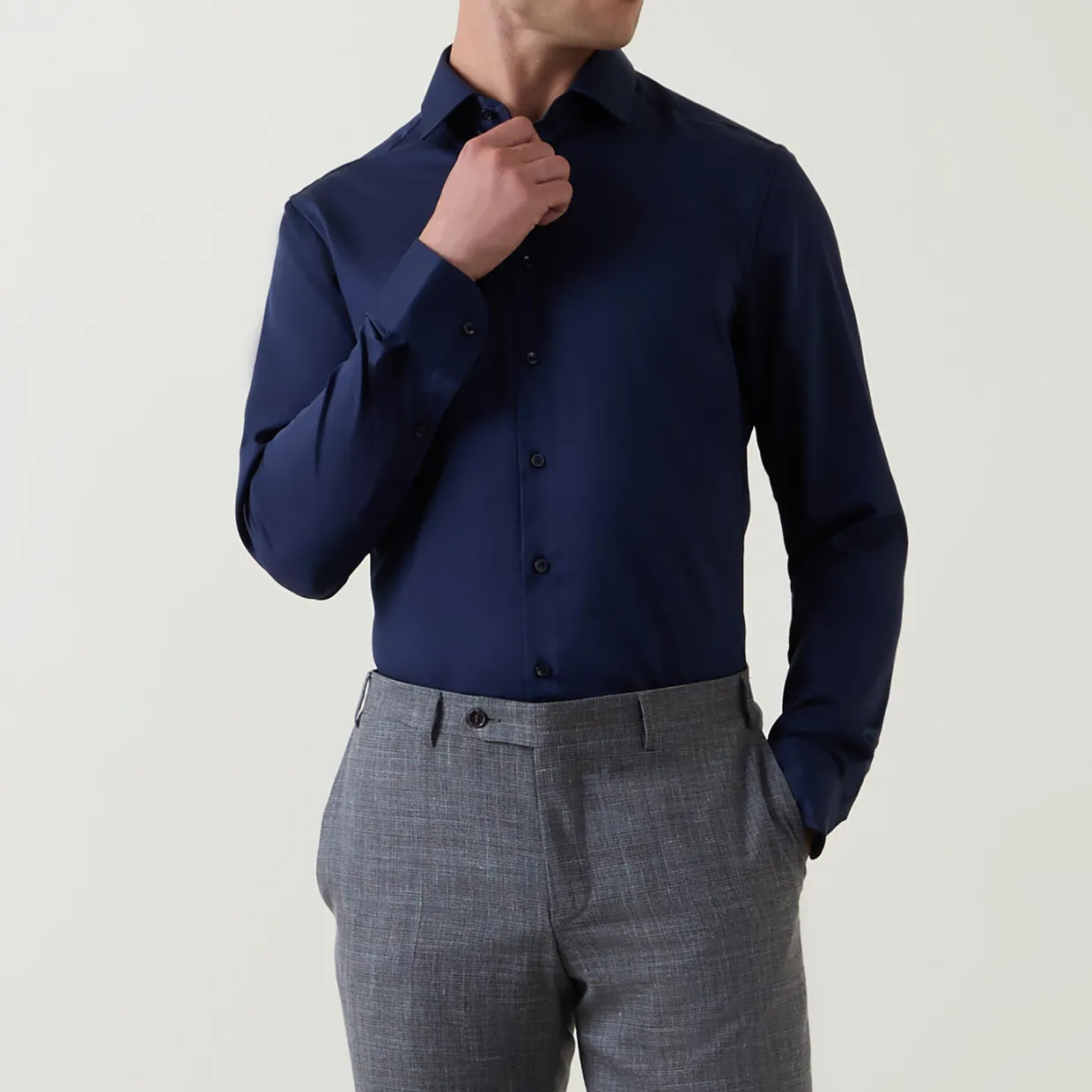 Solid Single-Cuff Shirt