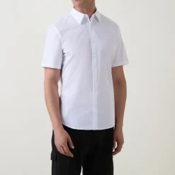 Hot CALVIN KLEIN Solid Stretch Casual Shirt