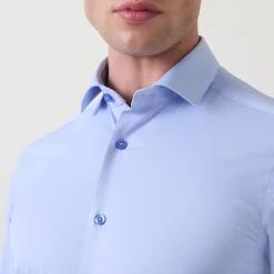 Best REMUS UOMO Solid Stretch Single-Cuff Shirt