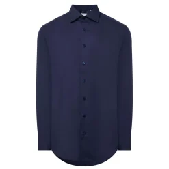 Solid-Twill Single-Cuff Formal Shirt