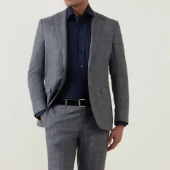 Solid-Twill Single-Cuff Formal Shirt