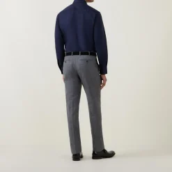 Solid-Twill Single-Cuff Formal Shirt