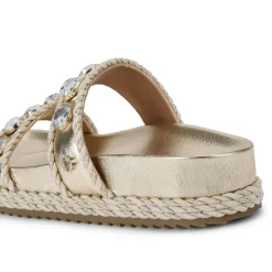 New CARVELA Sorella Embellished Flatform Sandals