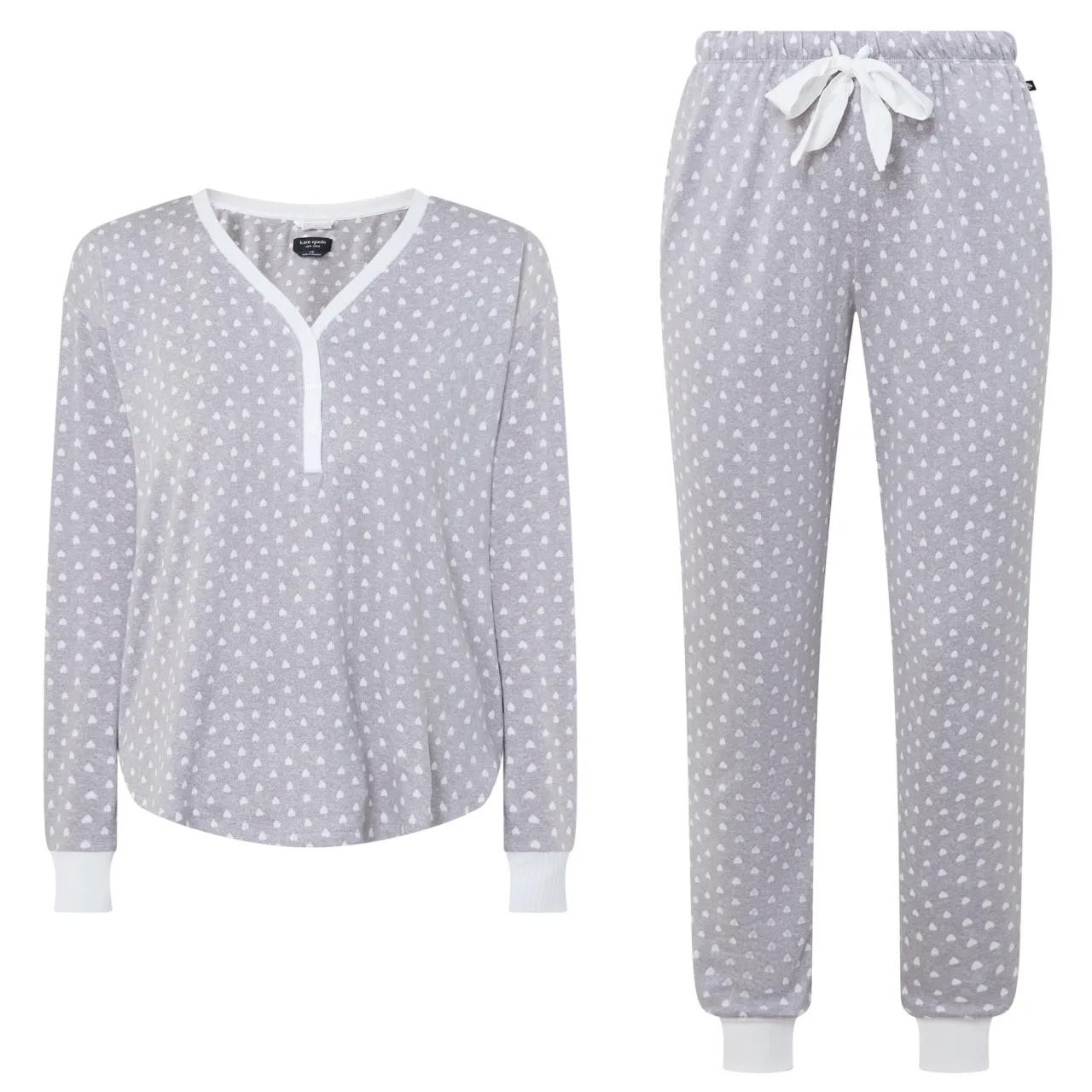 Hot KATE SPADE NEW YORK Spade Print Henley Pyjama Set
