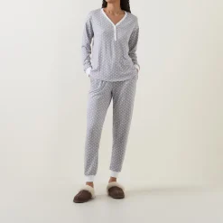 Hot KATE SPADE NEW YORK Spade Print Henley Pyjama Set