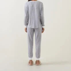 Hot KATE SPADE NEW YORK Spade Print Henley Pyjama Set