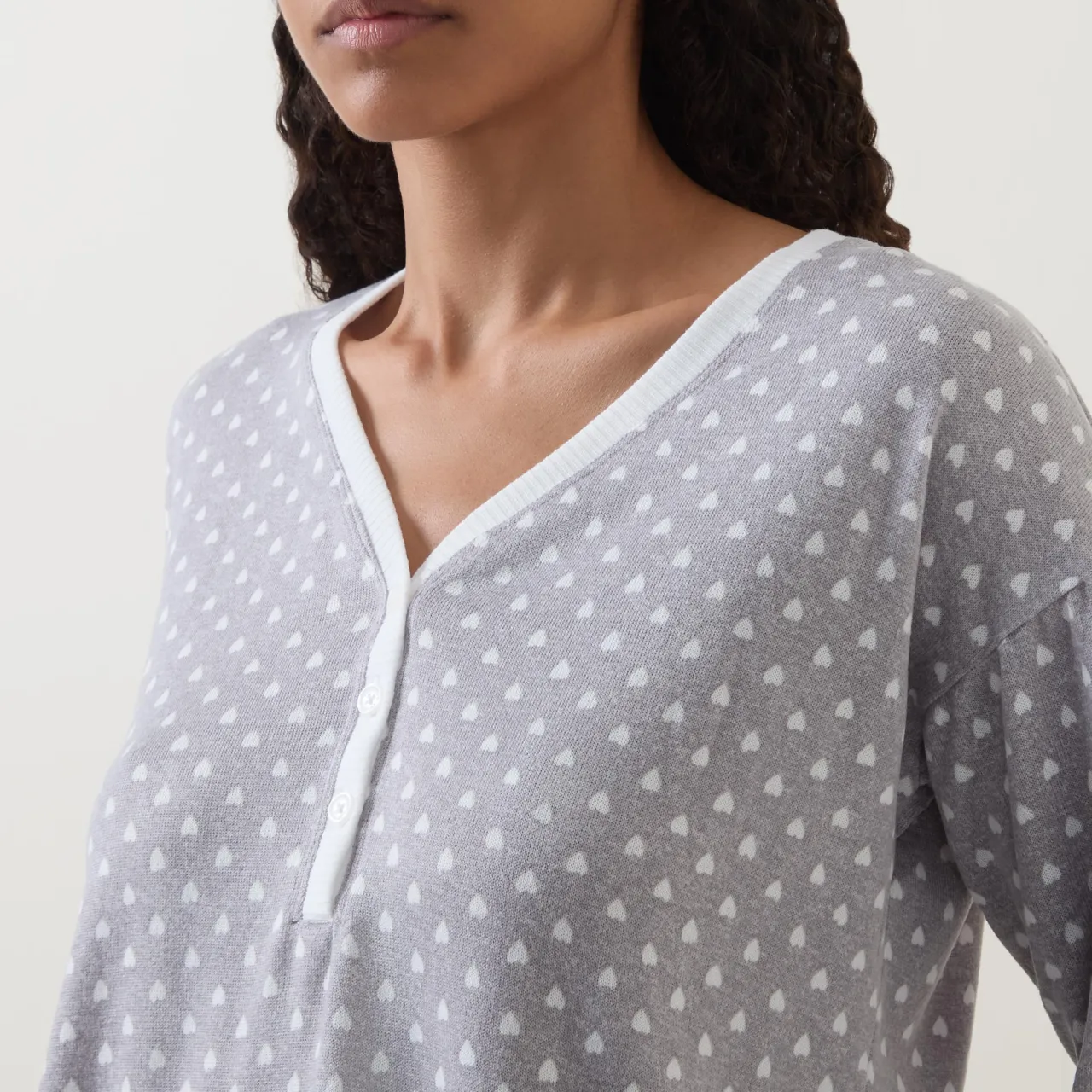 Hot KATE SPADE NEW YORK Spade Print Henley Pyjama Set