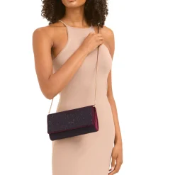 Spiral Embellished Clutch