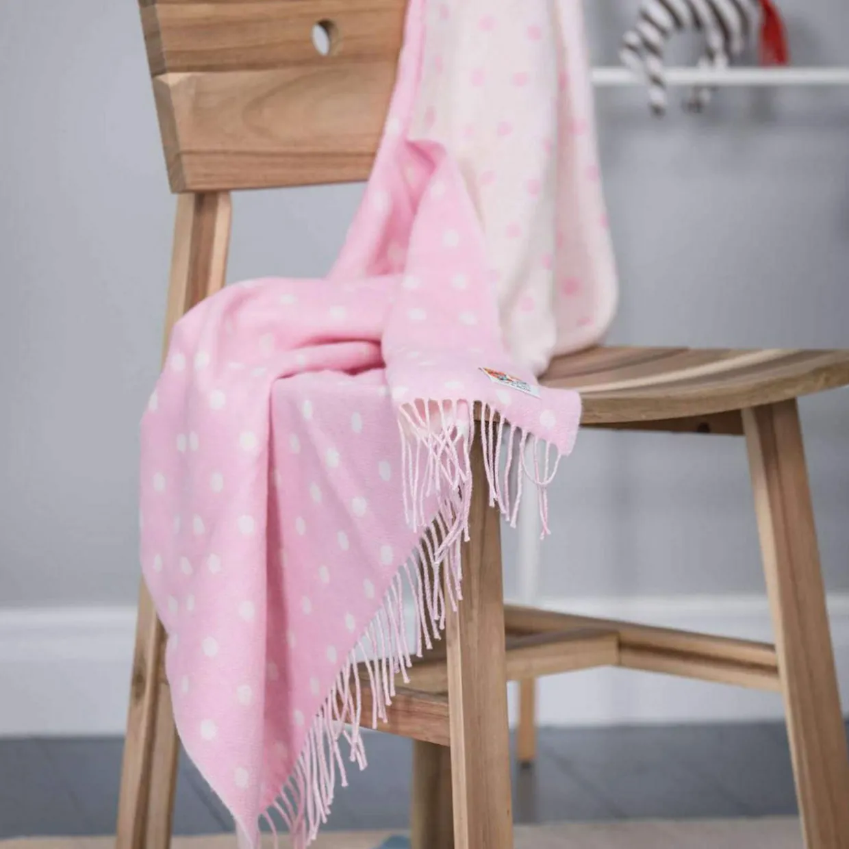 Spotted Baby Blanket Pink