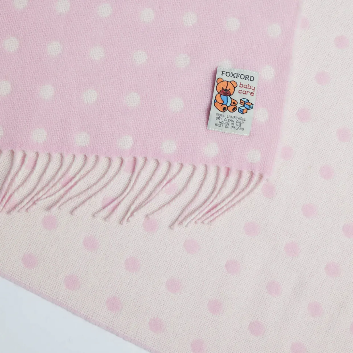 Spotted Baby Blanket Pink