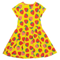 Spring Strawberry Skater Dress