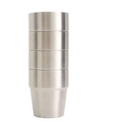 Stackable Stainless Steel Cups Set of 4