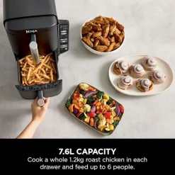 Stacked Dual Zone 7.6L Airfryer