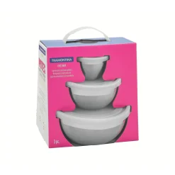 Stainless Steel Containers Three-Piece Set